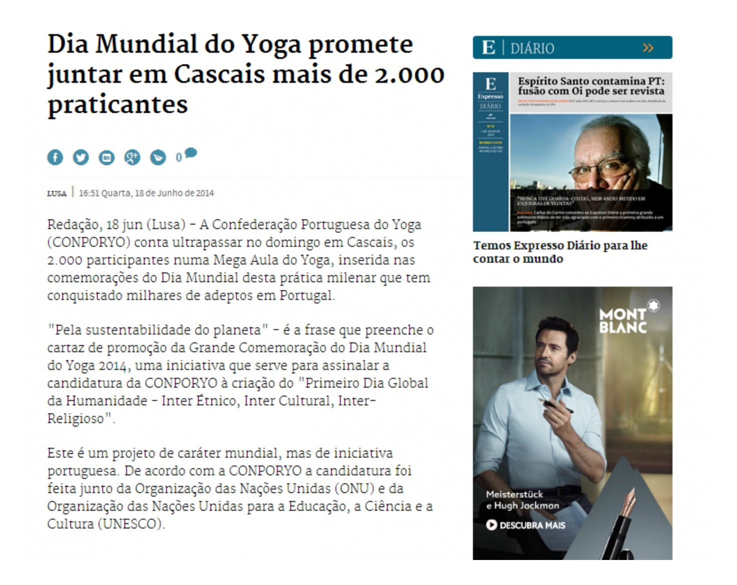 Press - International Day of Yoga 2014